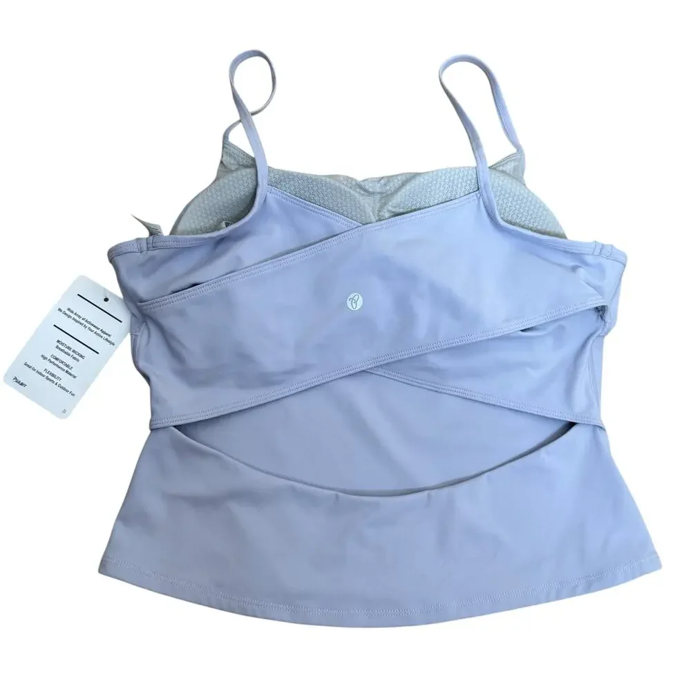 NWT Persit Active Tanks Medium Lot of 2 Built in Bra Athletic Athleisure Cutout - Picture 9 of 12